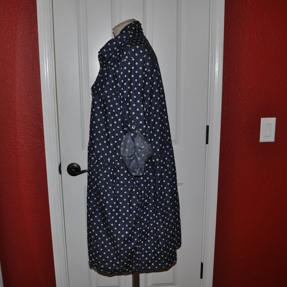 STEVIE & LINDSAY Polka-Dot Denim Shirt Dress [C9] - Picture 6 of 8